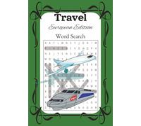 Travel European Edition Word Search: 6x9 inches long, 120 pages, 55+ puzzles, great for holidays and vacations!