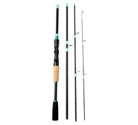 Travel Fishing Rods, Long Casting Fiberglass, Fish Pole with Tackle Accessories, Angling Gear for Carp Fly Trout, Freshwater Saltwater Rod, Outdoor Fishing Equipment for Camping Road Trip Boat Beach