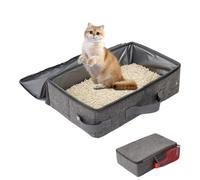 Travel Friendly Cat Litter Box, Portable Litter Box for Cats, Waterproof