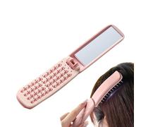 Travel Hair Brush, Portable Grooming Brush Mirror, Gentle on All Hair Types, Compact Folding Comb for Women, Traveling, Daily Purse, Gym, Business, Work, School, Switting, 7,87 x 1,38 x 1,18 pulgadas
