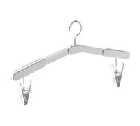 Travel Hanger, Folding Clothes Hanger, Space Saving Drying Rack with 6.3 Inches Folded Size, Compact Portable Hangers for Laundry, RV, Dorm, Hotel, Airplane, Room, Business, Trip, White