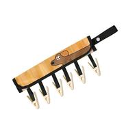 Travel Hangers Foldable, 6 Clip Socks Drying Rack Compact Clothes Hanger Portable Laundry Organizer Feature, Space Saving Drying Solution for Socks Underwear Towels Hotel Camping Dorm Bathroom Use