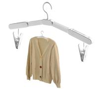 Travel Hangers, Portable Foldable Coat Hangers with Space-Saving Design, Compact Clothes Drying Rack for Laundry Dorm Room Hotel Camping RV Airplane Business Trip Backpacking Travels Essentials