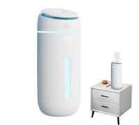 Travel Humidifier, Small Humidifier, Portable Cool Mist Air Humidifiers, Colorful Light Desk, Ultra Quiet Personal for Car, Home, Bedroom, Office, Hotel, Dorm, Weather, 6.73x2.72x2.72 Inches