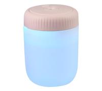 Travel Humidifier, USB Portable Diffuser with Night Lights, Mist Maker, Compact Home Appliance, Sleep Aid for Nightstand Bedside Offices and Moisture Control, 2.7x2.7x3.7 In