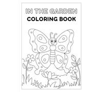 Travel In The Garden Colouring Book: Travel size colour book for children and adults
