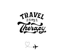 Travel Is My Therapy Lined Journal