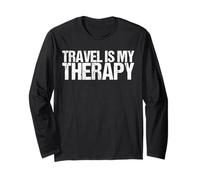 Travel is My Therapy Shirt Nature Lover Manga Larga