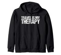 Travel is My Therapy Shirt Nature Lover Sudadera con Capucha