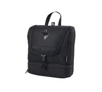 Travel Kit - Bolsa de Aseo con Compartimento Inferior para Colgar, con Muchos Compartimentos de Almacenamiento, 25 x 24 x 11 cm, Negro auténtico, 25x24x11 cm, Kit de Viaje