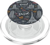 Travel Landmarks Wanderlust Aesthetic for Travel Lovers PopSockets PopGrip para MagSafe