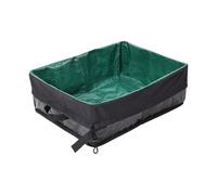 Travel Litter Box for Cats, RV Portable Litter Tray, Lightweight Foldable Design, Open Top Low Entry, Indoor Car Corner Placement, 18.5x14.57x6.69 Inches, Compact Storage