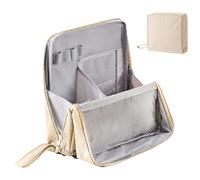 Travel Makeup Bag, 9,06 x 2,56 x 8,66 pulgadas Standing Cosmetic Bags Travel Makeup Case | Cosmetic Case Portable Waterproof Container, Organization and Storage for Women Bathroom Accessories