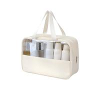 Travel Makeup Bag - Bolsa de maquillaje de PVC impermeable transparente | Bolsas transparentes grandes para cosméticos para mujeres | Stadium Approved See Through Toiletry Case | Daily Skincare Beauty