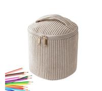 Travel Makeup Bag, Corduroy Large Capacity Pouch, Fashion Cosmetic Bag with Soft Material, Toiletry and Pencil Organizer, Storage Tool with Multiple Compartments, Home Accessory for Women Girls School