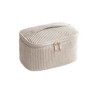 Travel Makeup Bag, Corduroy Large Capacity Pouch, Fashion Cosmetic Bag with Soft Material, Toiletry and Pencil Organizer, Storage Tool with Multiple Compartments, Home Accessory for Women Girls School