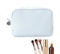 Travel Makeup Bag - Large Capacity Portable Toiletry Bag | Makeup Bags Organizer | Cosmetic Bags Organizer | Toiletry Pouch with Zipper Aesthetic Travel Case for Women Gym Camping Beach School, azul