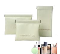 Travel Makeup Bag, Leather Cosmetic Pouch, Makeup Organizer, Travel Friendly Beauty Storage, Compact Makeup Travel Pouch, Portable Makeup Organizer, Multifunctional Cosmetic Accessories Bag for Girls,