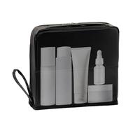 Travel Makeup Bag - Makeup Organizer Travel | Standing MakeupBag | Waterproof Cosmetic Storage Bag | Large Capacity Storage Case with Compartments | Portable Organizer for Camping Home Women Men