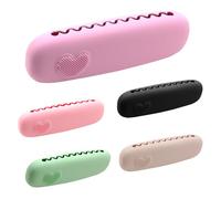 Travel Makeup Bag - Silicone Brush Case for Cosmetics | Soft Flexible Material with Space Saving Design, 25x7cm Lightweight Organizer for Eye Shadow Brushes Small Accessories
