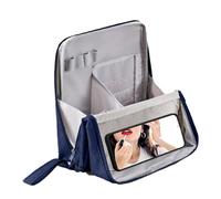 Travel Makeup Bags, Standing Large Capacity Pack Pencil Cases, 9.06x2.56x8.66 Inches Waterproof Container with Divider & Cosmetic Case, Toiletry Organizer for Stationery Bathroom