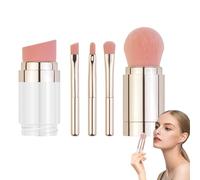 Travel Makeup Brush Set, Portable Eyeshadow Brush Kit, Multi-Functional Beauty Tool Foundation, Concealer & Eye Shadow, Compact Applicator For Face & Cheeks, 2.7x2.7x13.4cm