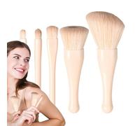 Travel Makeup Brush Set, Professional Retractable Cosmetic Tools, Multi-Use Applicators, Concealers, 4,53 x 3,54 x 2,56 pulgadas, Blush, Lip, Loose Powder, Eye Shadows, Foundation