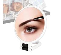 Travel Makeup Mirror 9.45x5.31 Inches Double Sided 50X Magnification Foldable | Adjustable Portable Hand Held Vanity Mirror | ABS Glass Makeup Mirrors For Bathroom Bedroom Dressing Table | Compact Fol
