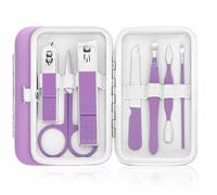 Travel Maniucre Set Mujeres Cortauñas Kit de Manicura Cortauñas de los dedos de los pies Travel Personal Care Set con Estuche Portátil Nail Grooming Kit Regalos para Mujeres Esposa Niñas Novia Padres