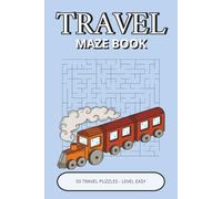 Travel Maze Book: 50 Easy Maze Puzzles with 5 Different Shapes | Perfect Gift for Kids, Adults & Seniors (travel puzzle collection)