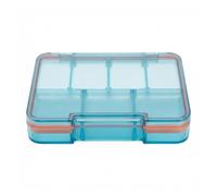 Travel Medicine Organizer - 11.2x8.1x1.7cm Adjustable Compartments Medication Case | Small Pill Medicine Container Pocket For Backpacking Purse Pouch Home Birthday Senior Adult Kids