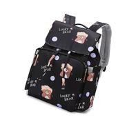 Travel Mom Bag Fashionable Printed Shoulder Design Spacious Organizers Multipurpose Backpack For Parenting Trip Water Resistant Baby Outing Bag