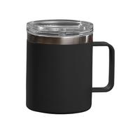 Travel Mug - Drinking Cup ¦ 12x9cm Insulated Mugs, Stainless Steel Beverage Cup with Spill-Proof Lid, Double Wall Drinking Container with Handle, Portable Drinkware Mug for Hiking and Trips