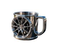 Travel Mugs - Racing Steering Wheel Mug, Stainless Steel Car Rim Shape Coffee Mug, Rim Tumbler | Breakfast Cup | Milk Cups For Home Kitchen Office Coffee Water Enthusiasts Adults Men