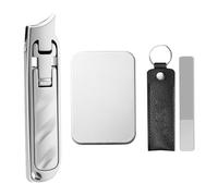 Travel Nail Clipper Set, Portable Nail Clipper Set, Kit de uñas de tamaño de viaje oblicuo de la, Tijeras de cabeza de punta de punta de acero inoxidable para profesional