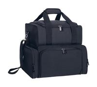 Travel Nail Polish Organizer Bag, Women's Nail Lamp Kit Carrying Case, Holds 70 Bottles with Holder & Shoulder Strap, Spacious Cosmetics Storage for Nail Stuff & Tools for Professional Use, Negro ,