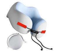 Travel Neck Pillow, Adults Sleeper for Driving, 9.06x9.84x5.31 Inches Breathable Neck Pillows with Adjustable Rope, Soft Support Cushion to Recliner Chair Bed Nursing Work Hiking Camping Travels