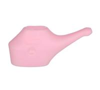 Travel Neti Pot - Olla para enjuague nasal, plástico sin BPA (rosa) con 5 sobres de sal Neti y cepillo de limpieza, kit de alivio sinusal y riego nasal