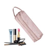 Travel Organizer, Compact Mesh Pouch, Lightweight Hygiene Kit, Water Resistant Lining, Breathable Compartments, Blue Color, Excellent for Airport and Cruise Trips, rosa, Se référer au descriptif