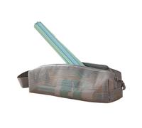 Travel Organizer, Compact Mesh Pouch, Lightweight Hygiene Kit, Water Resistant Lining, Breathable Compartments, Blue Color, Excellent for Airport and Cruise Trips, Gris, Se référer au descriptif