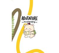 Travel Packing Checklist for Women - Kawaii Bear "Adventure awaits": Essential List of Things to Pack for Vacation - 6 x 9 Inches