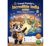 Travel Panda's Incredible India: States, Maps & Culture Activity Book for Kids Ages 7-12 | 90+ Fun Activities, Coloring Pages, Geography Facts, Mazes, Word Search & Crossword Puzzles