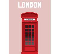 Travel Photo Album -London: A Beautiful Scrapbook with Blank Pages for Your Travel Memories