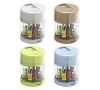 Travel Pill Box, Small Pill Organizer, Compact 7 Slot Case, Built-In Pill Cutter, Pocket-Friendly Storage, Purse Camping Travel Use, 1.97x1.97x2.76