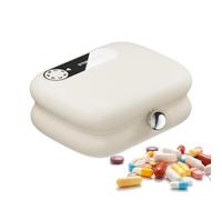 Travel Pill Case - 7 Compartments Storage Organizer Container with Reminder | Travel Pill Container for Home Work School College Hotel Car Commute Long Road Trip