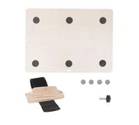 Travel Pill Case, Light-Proof Pill Container, 3 Grid Box, Portable Medicine Holder, 12,4 x 9,06 x 0,2 pulgadas, Wood + Abs + Metal + Banda elástica para mujeres hombres amantes de la música