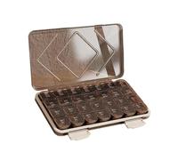 Travel Pill Organizer, Airtight Tablet Supplement Holder, Portable Compact Medicine Case, Compact, Portable, Ideal for Home, Work and the Go, 9.06 x 5.12 x 1.18 inch