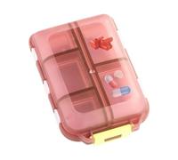 Travel Pill Organizer l Portable Pill Case l Travel Medicine Organizer l Compact Pill Box l Travel-Friendly Weekly Pill Organizer Compact & Portable Design for Travel & Daily Use