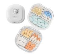 Travel Pill Organizer, Pill Storage Box, Pill Case Organizer, Portable Pill Holder, Weekly Pill Organizer, Pill Tracker Organizer, Small Pill Organizer, Pill Organizer with Compartments,