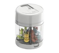 Travel Pill Organizer, Portable Medicine Box, 1.97x1.97x2.76 Inches Sturdy Supplement Container with Cutter, Compact Storage Bottle, Ideal for Pocket Purse Camping Family Travel